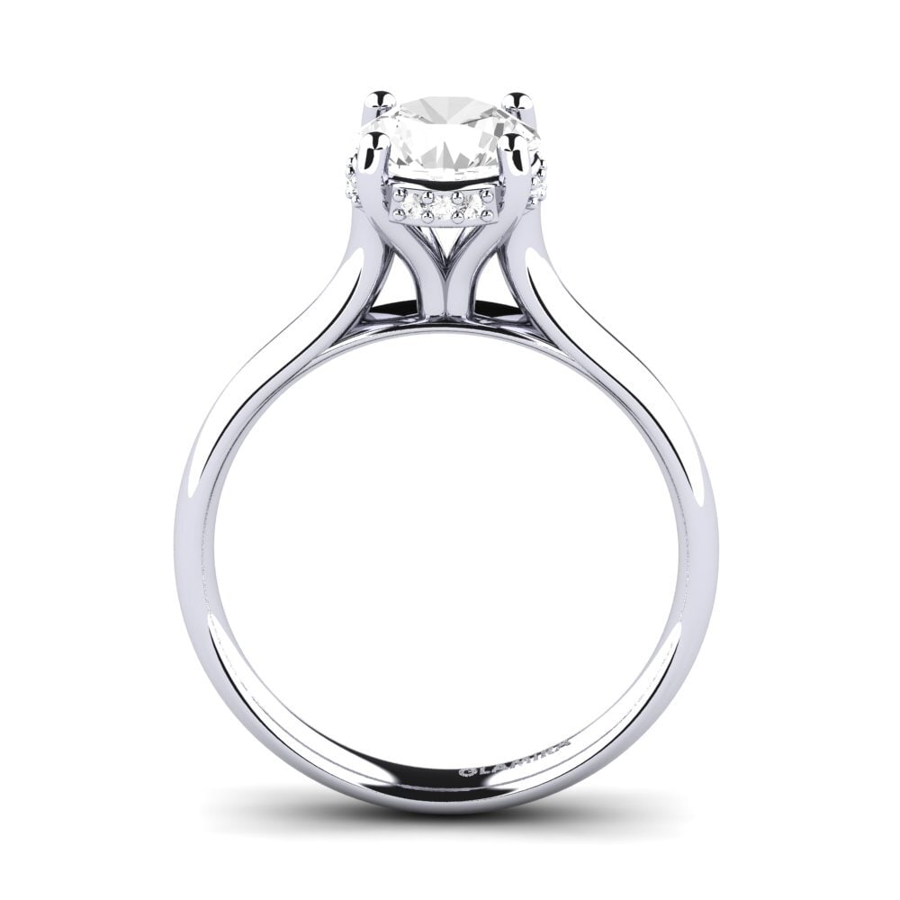 White sapphire Engagement Ring Kontrina