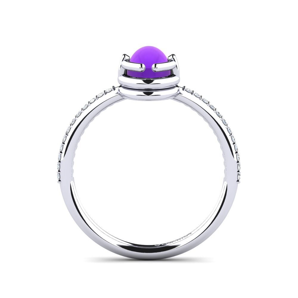 Amatista Cabujón Anillo Korrey