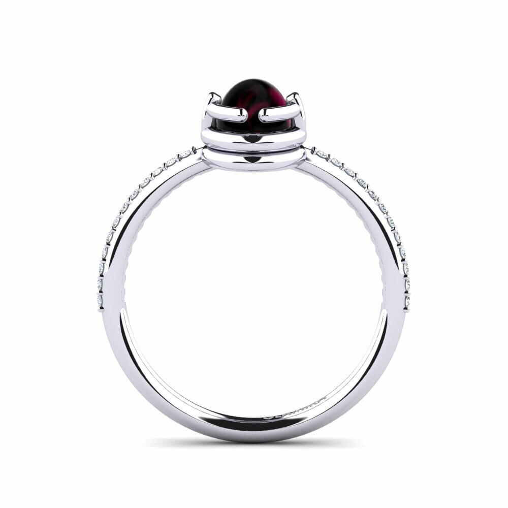 Grenat de Rhodolite Cabochon Bague Korrey