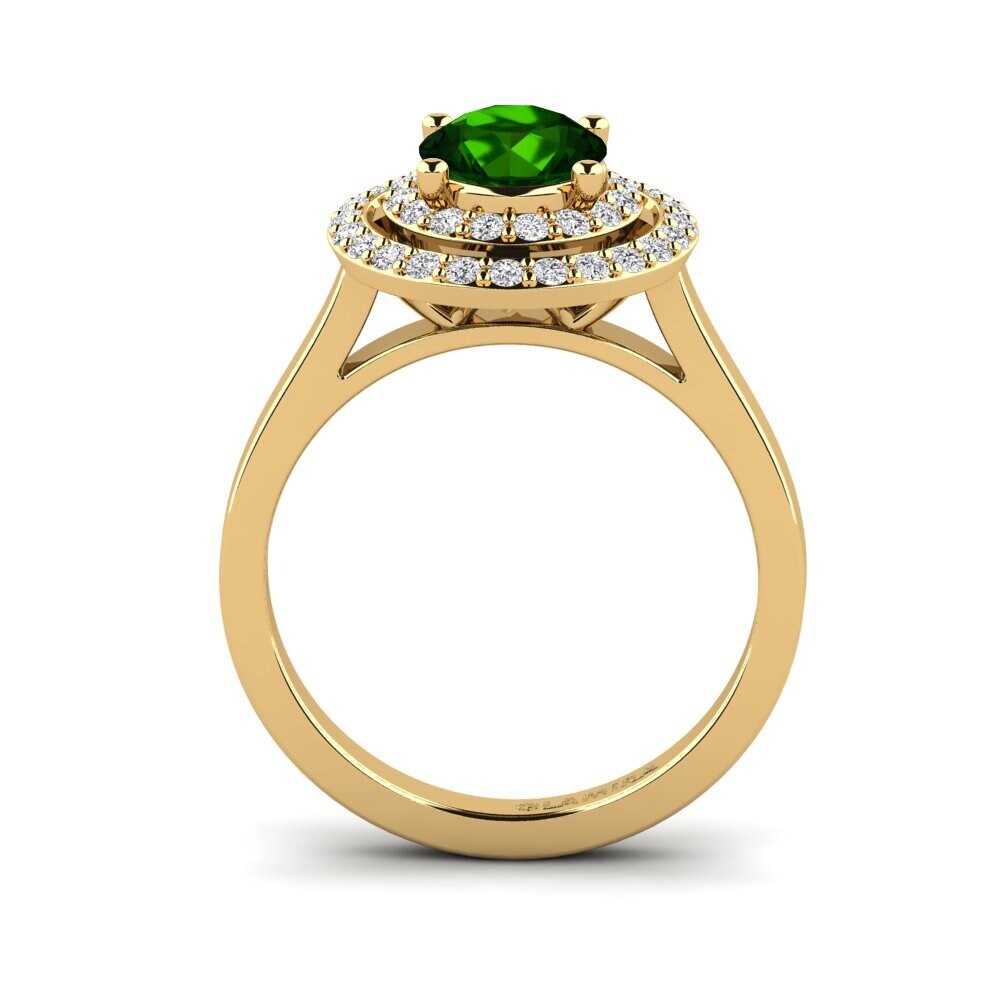 Green Tourmaline Engagement Ring Krait