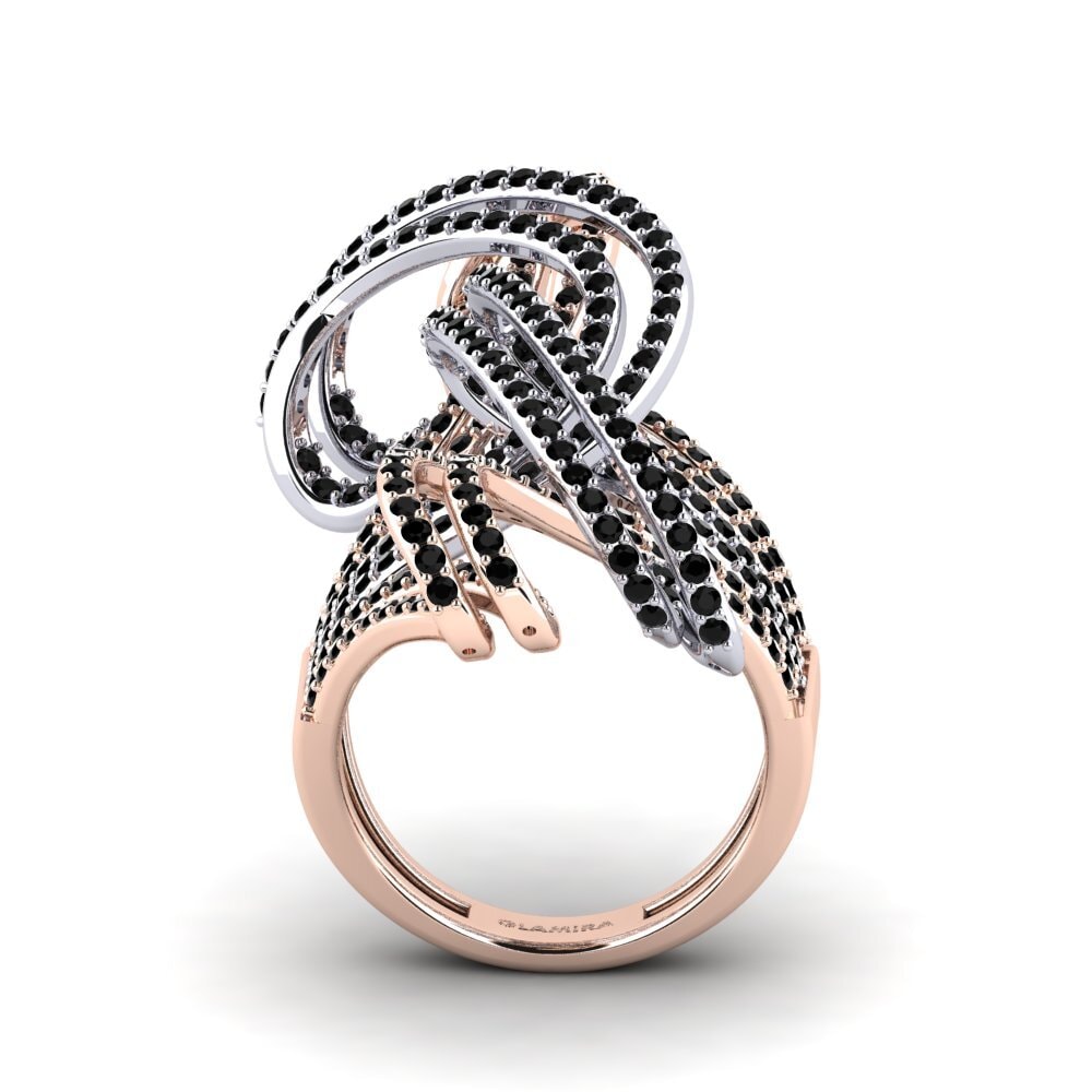 Zafiro negro Anillo Kravetz