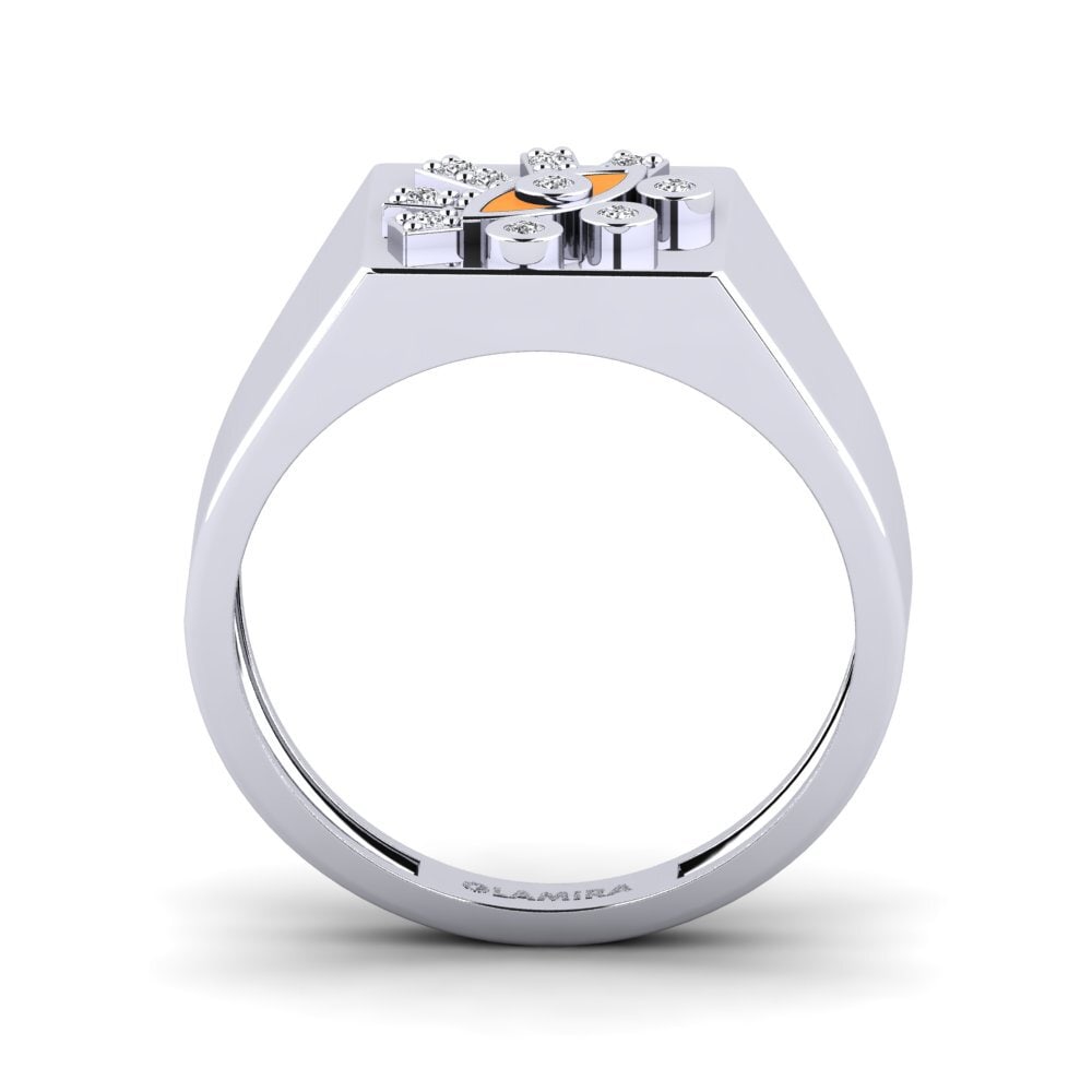 White Silver Ring Krezus