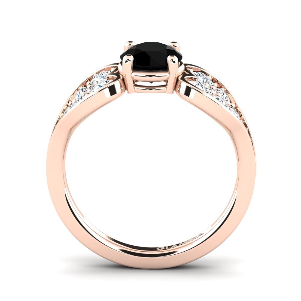 Black Diamond Engagement Ring Krishia