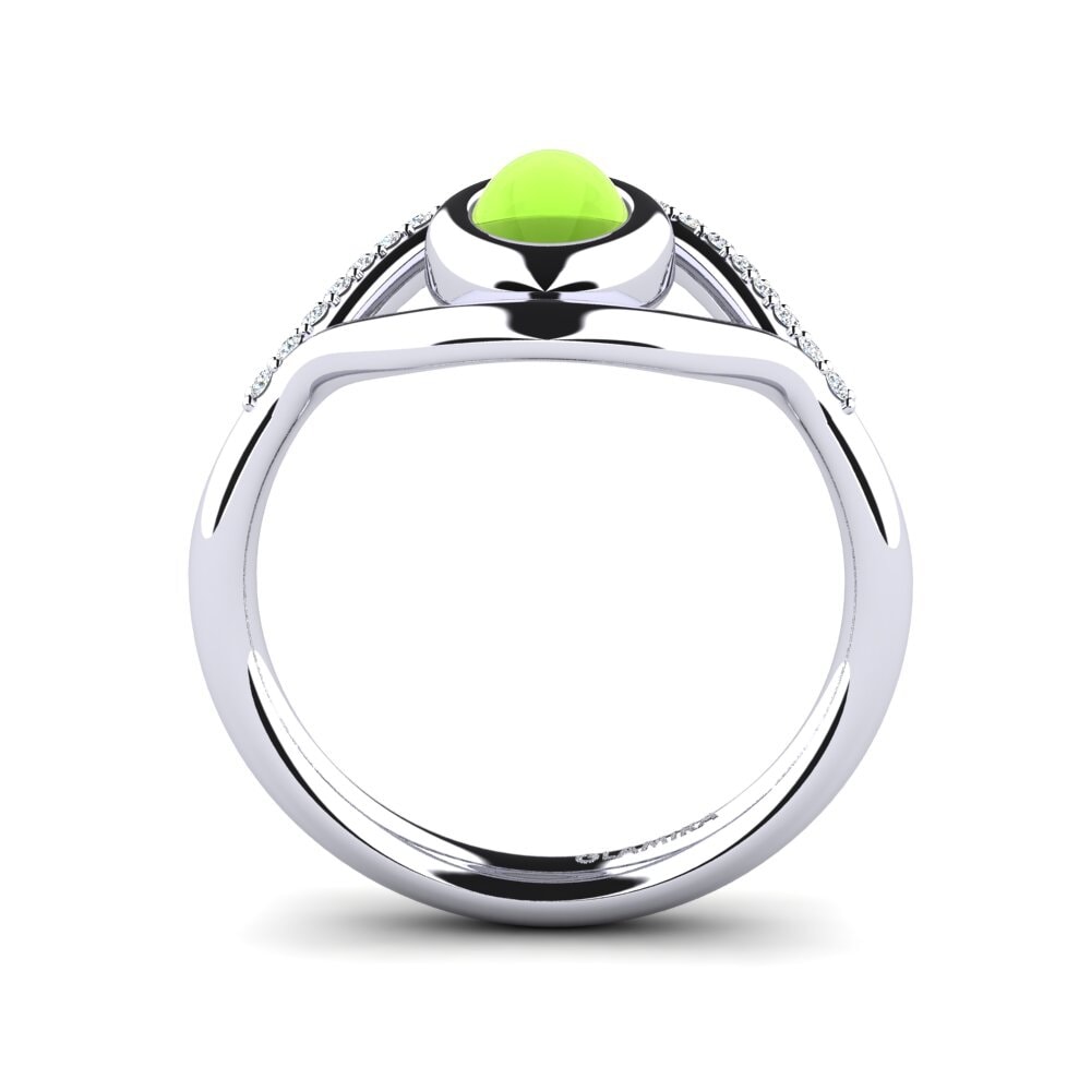 Cabochon Peridot Ring Kristalena