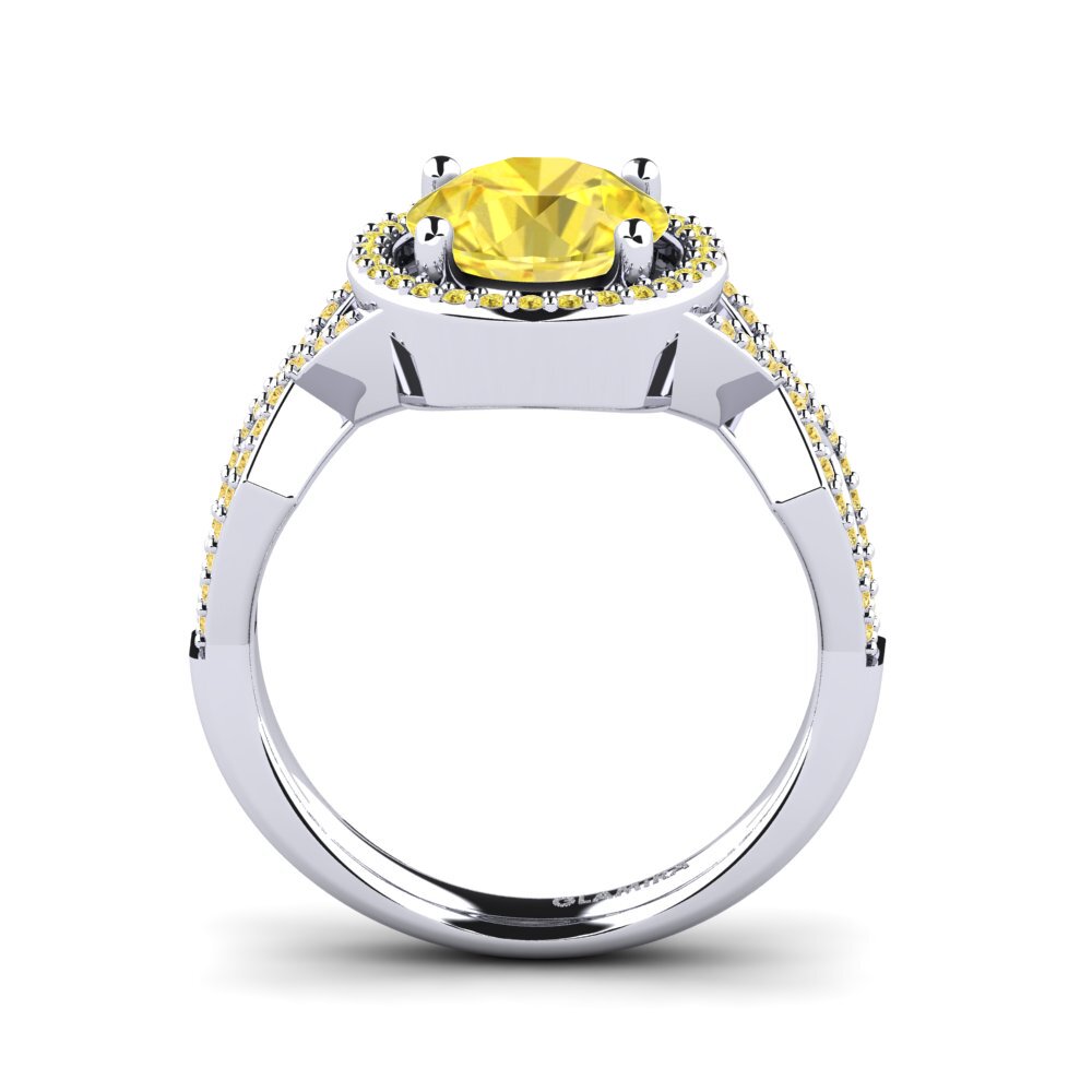 Yellow Sapphire Engagement Ring Krizelle