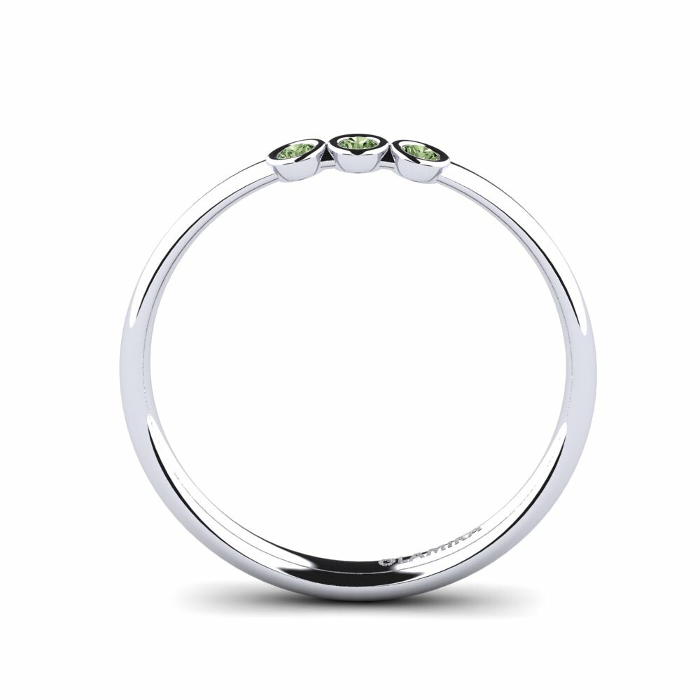Groene Diamant Ringen Krul