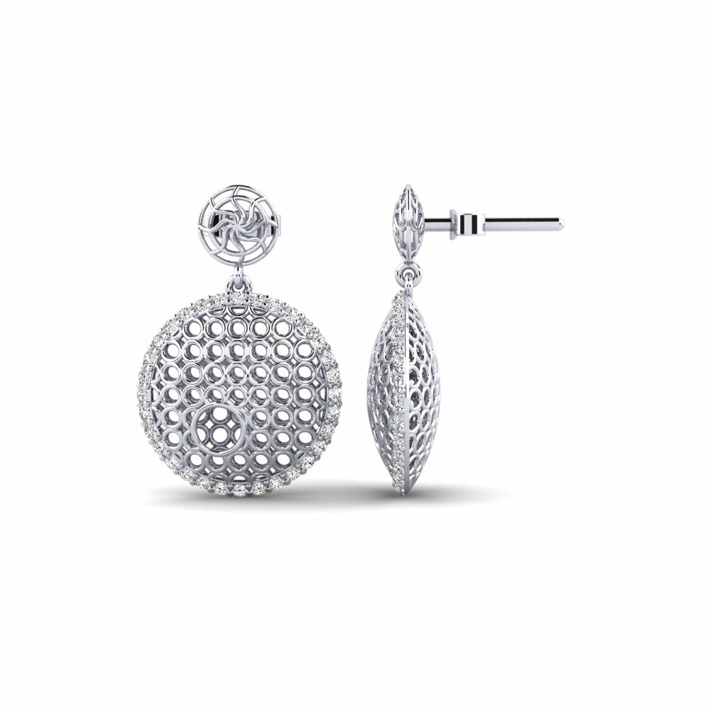 Moissanite Boucle d'oreille femme Krystle