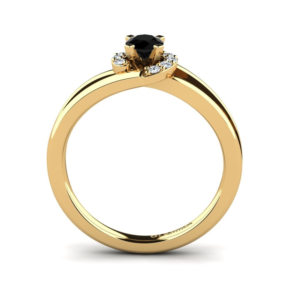 Black Onyx Engagement Ring Kylie