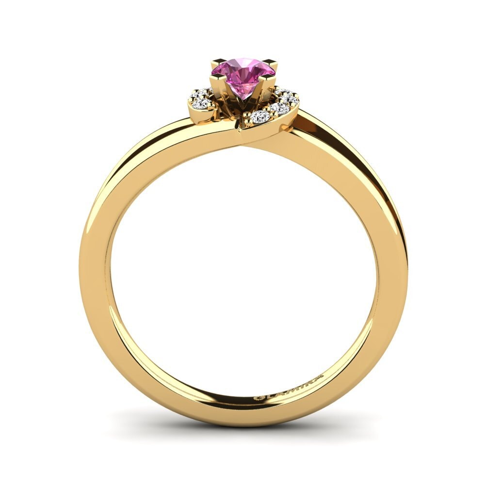 Pink Topaz Engagement Ring Kylie
