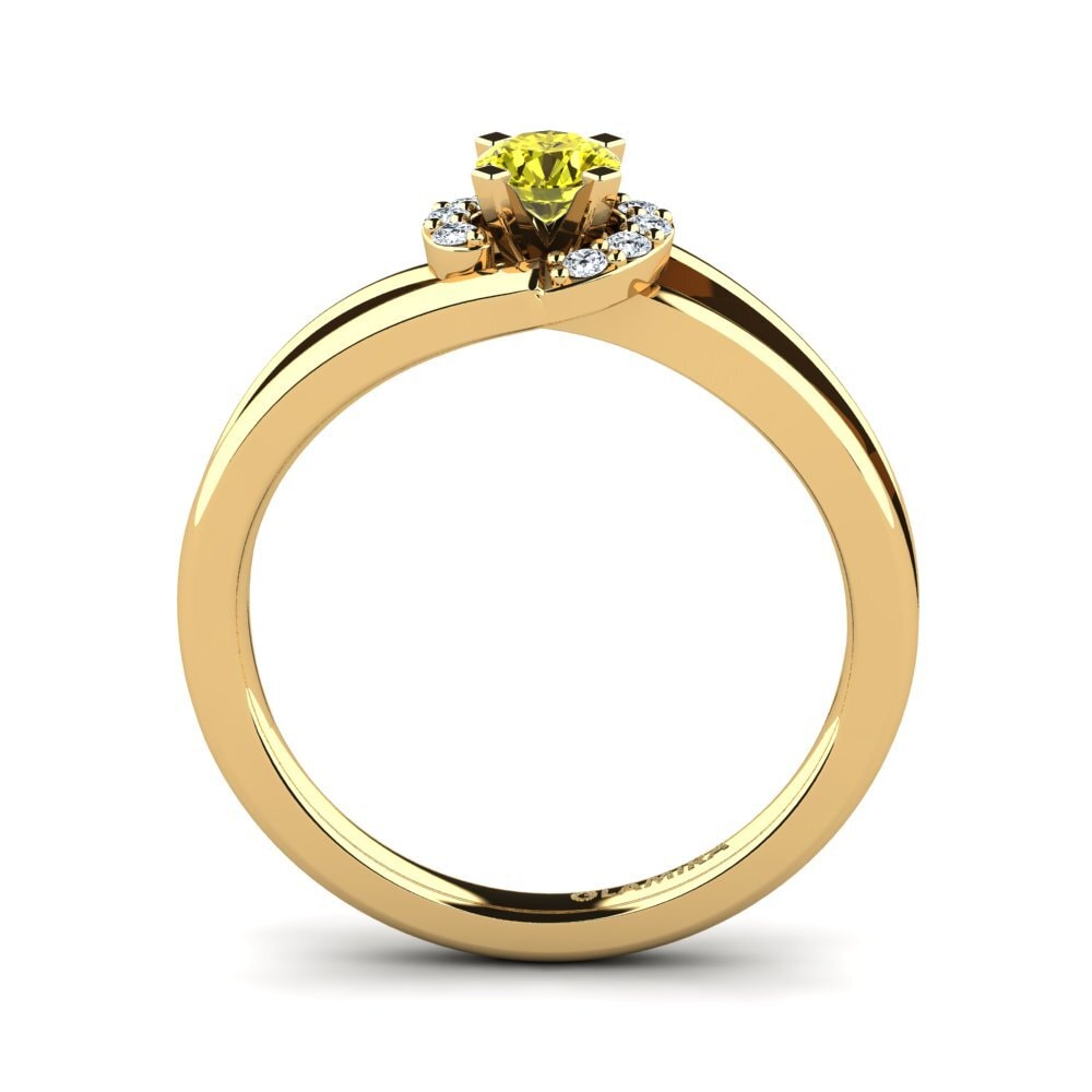 Yellow Diamond Engagement Ring Kylie