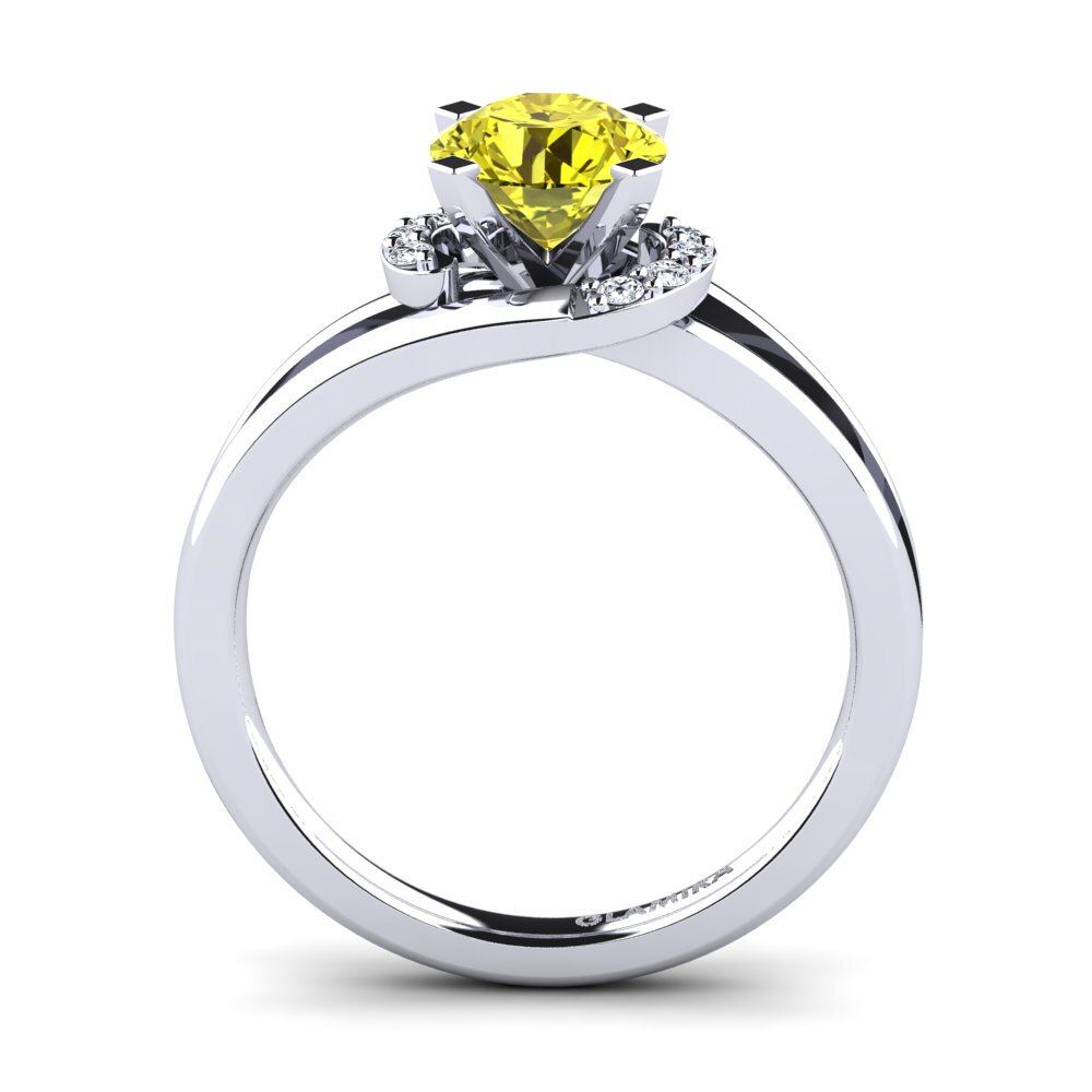 Yellow Diamond Engagement Ring Kylie 1.0 crt