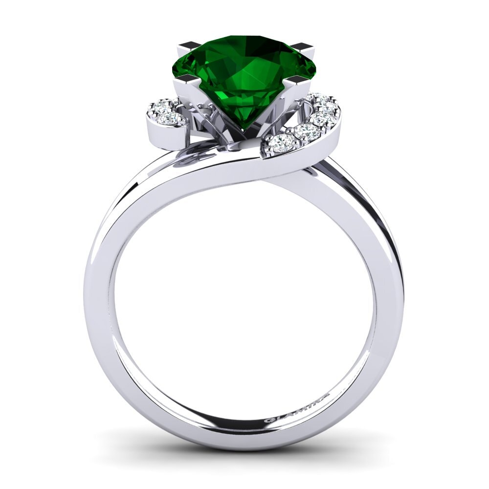 Green Zirconia Engagement Ring Kylie 3.0 crt