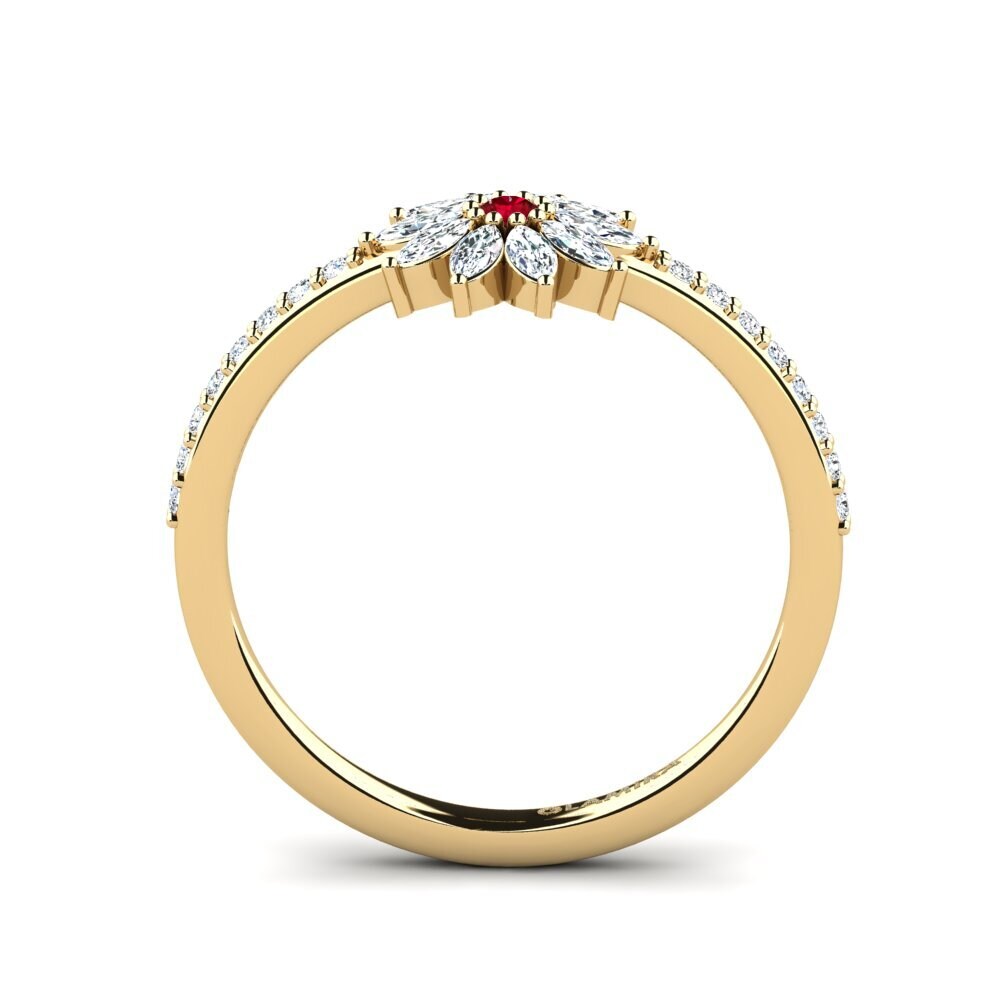 Red Zirconia Stackable Ring Kyndr