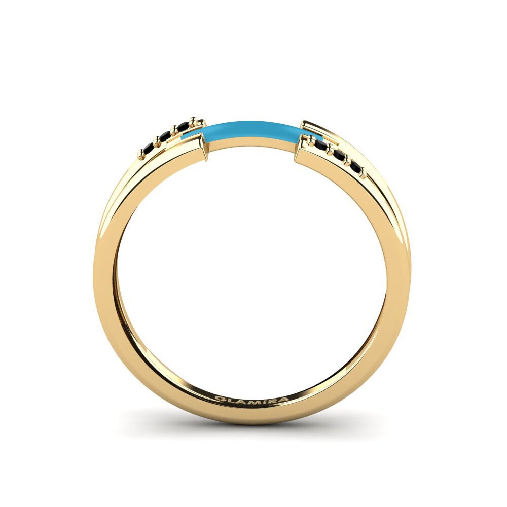 Zafiro negro Anillo Kythnos