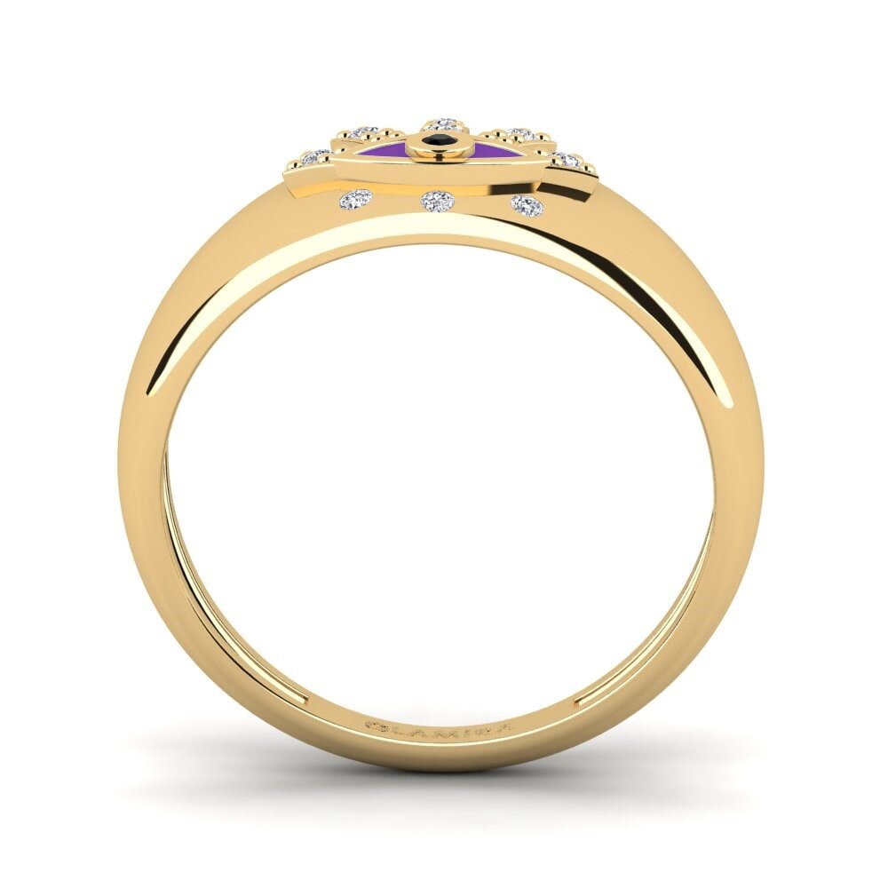 Schwarzer Diamant Ring Labraun