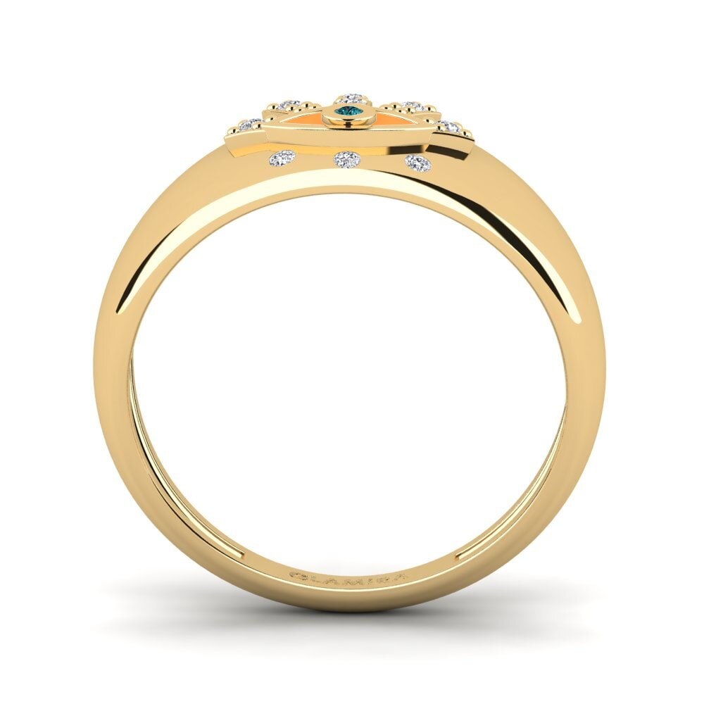 Blauer Diamant Ring Labraun