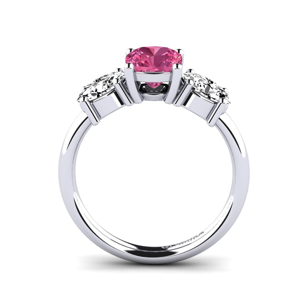Rosa Turmalin Verlobungsring Labrina