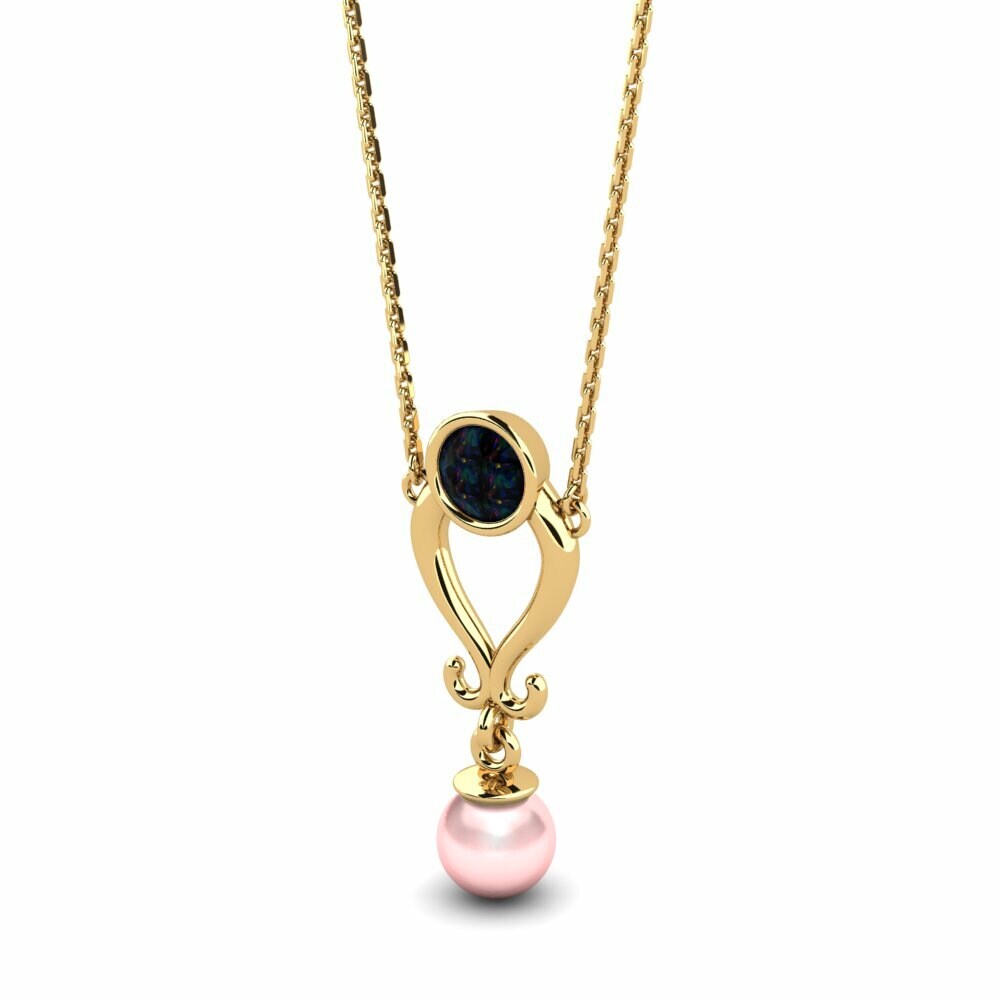 Black Opal Women's Necklace Laccess