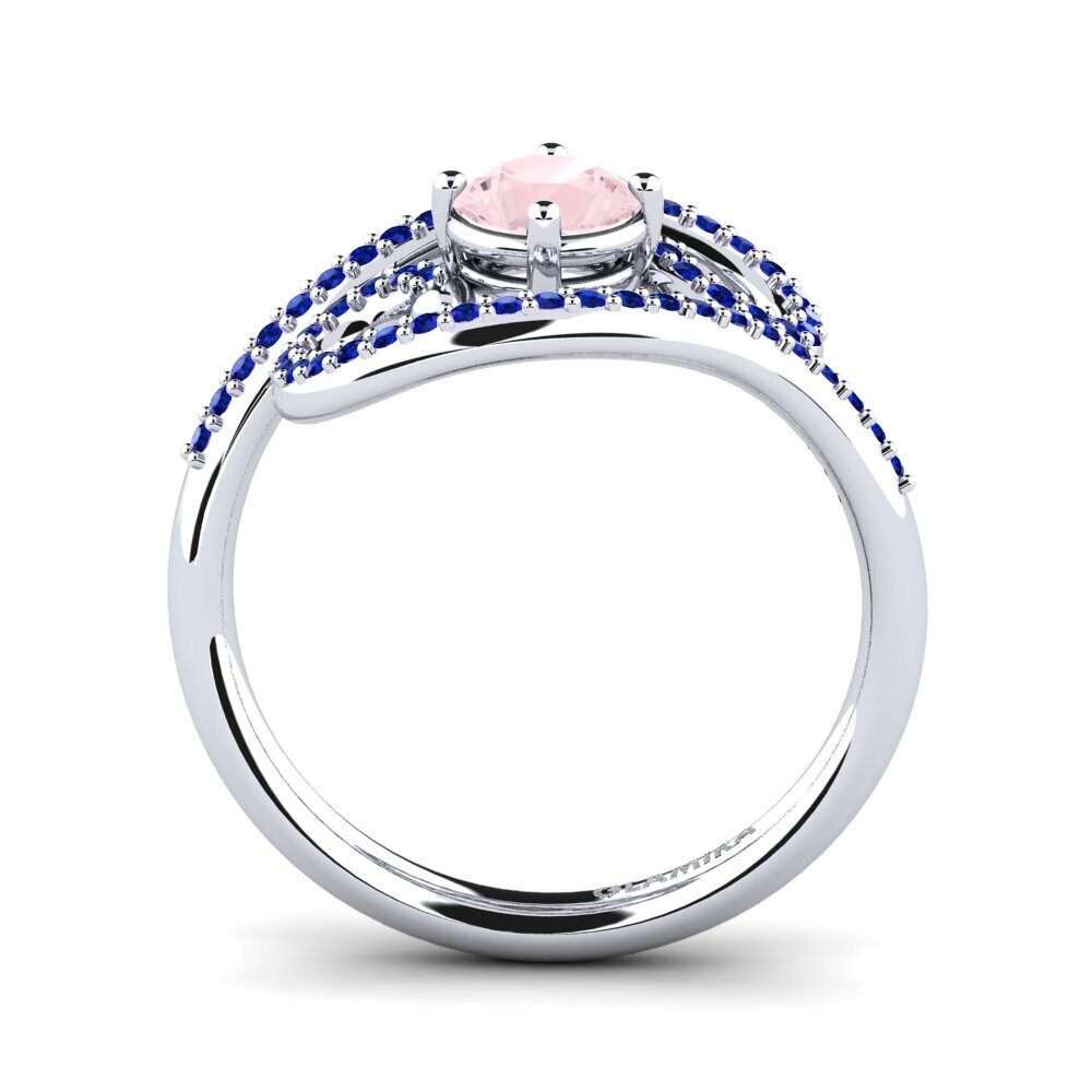 Cuarzo rosa Anillo Loncro