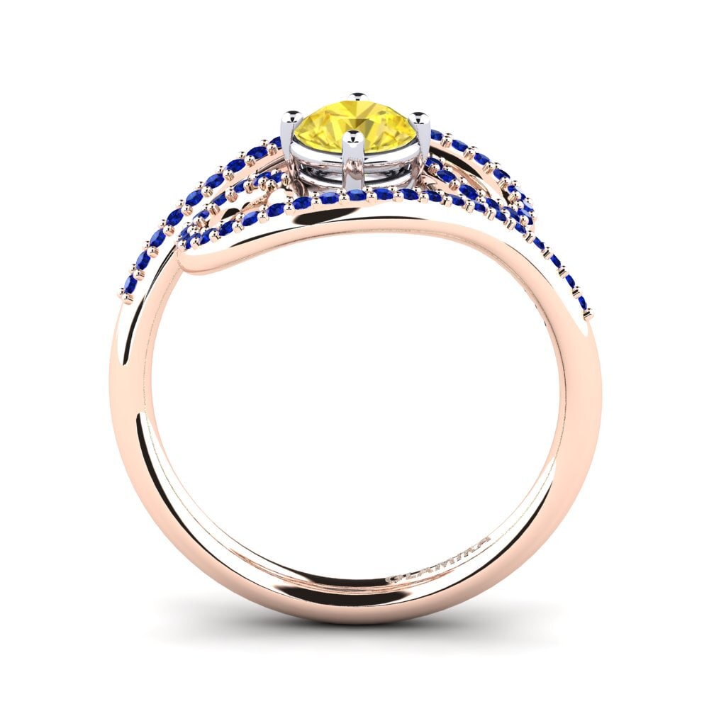 14k Rose & White Gold Ring Loncro