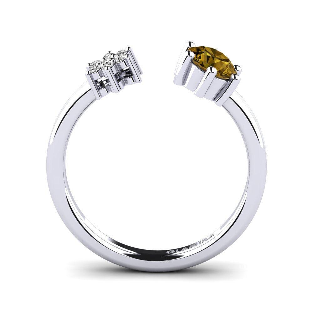 Circón Marrón Anillo Laci
