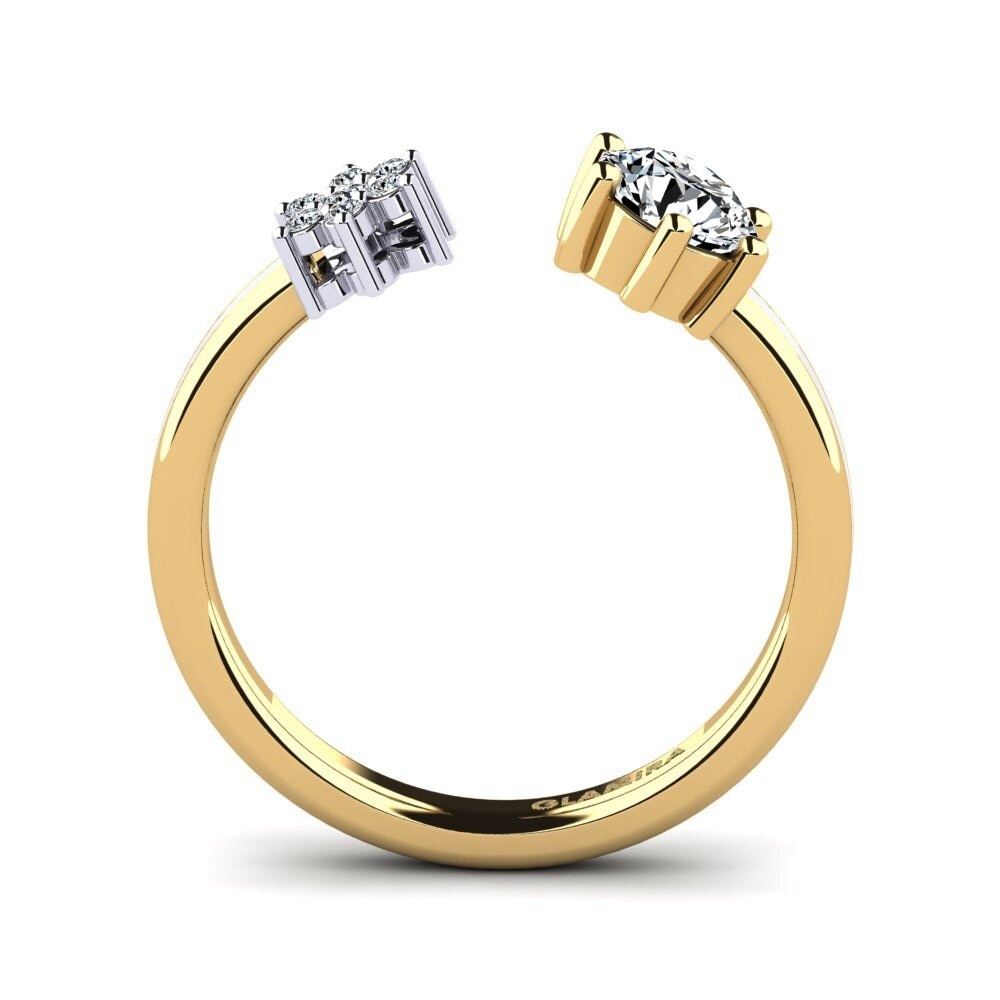 Or Jaune & Blanc 14k Bague Laci