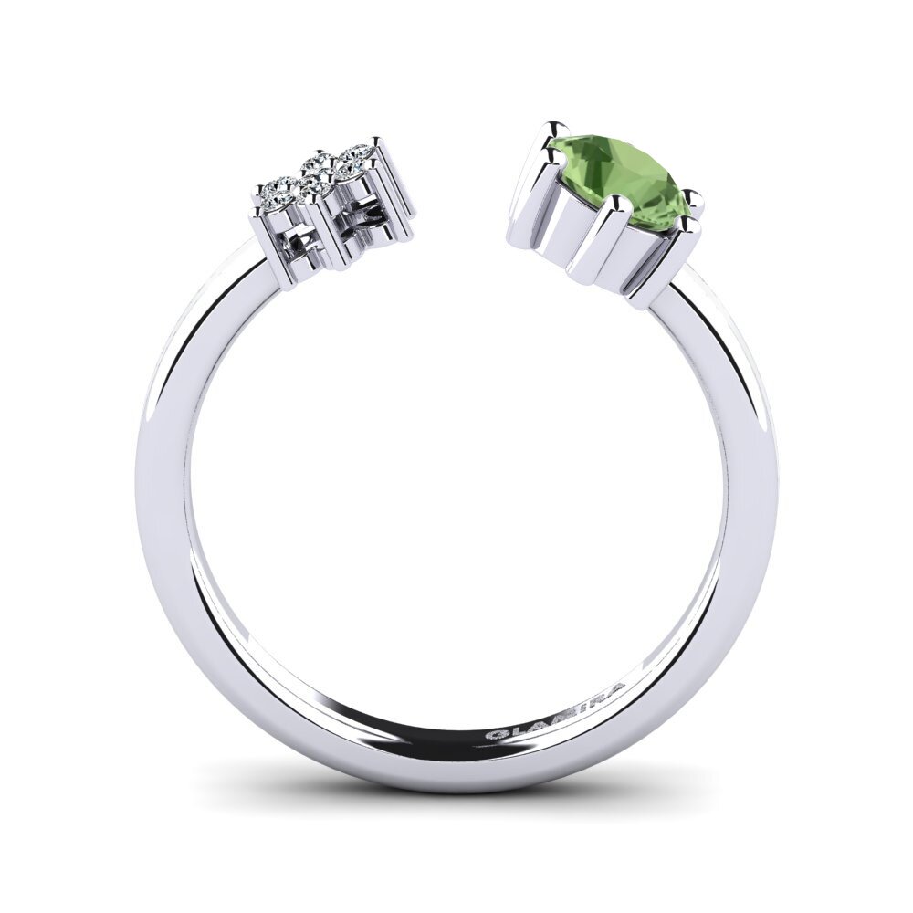 Zafiro Verde Anillo Laci