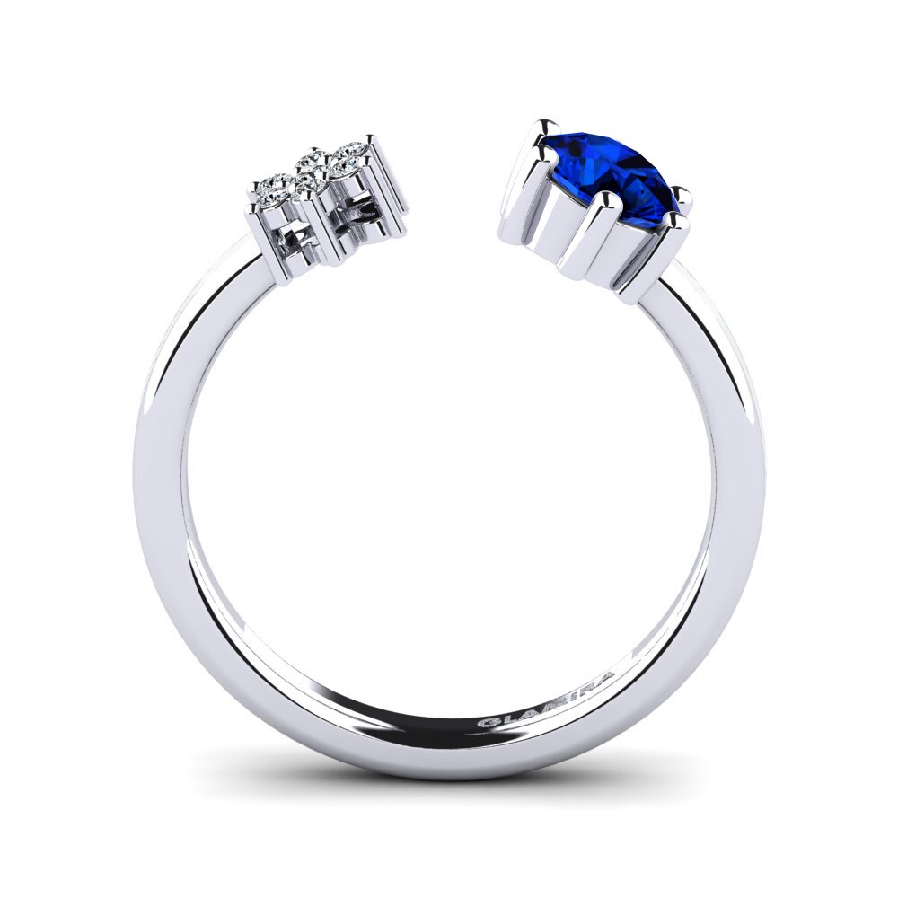Saphir (im Labor gezüchtet) Ring Laci