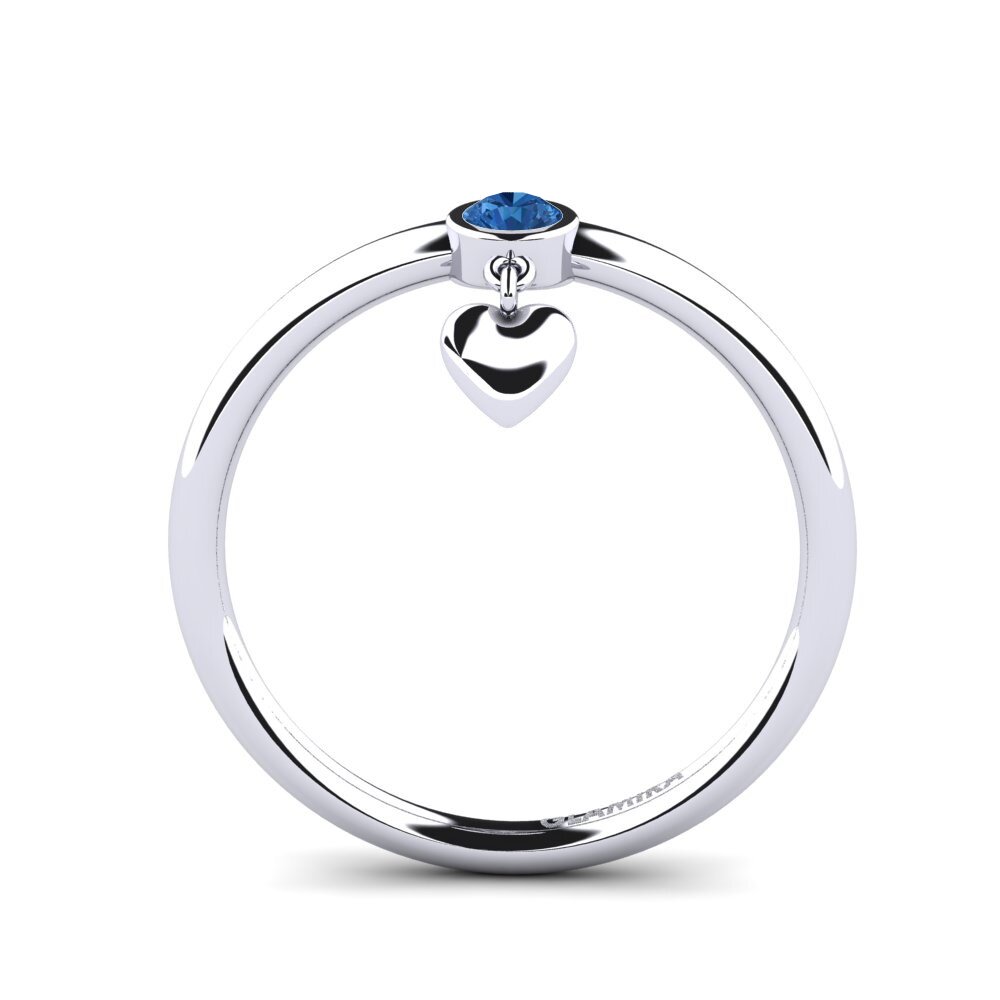 Zircone Blu Scuro Anello Lamiyye