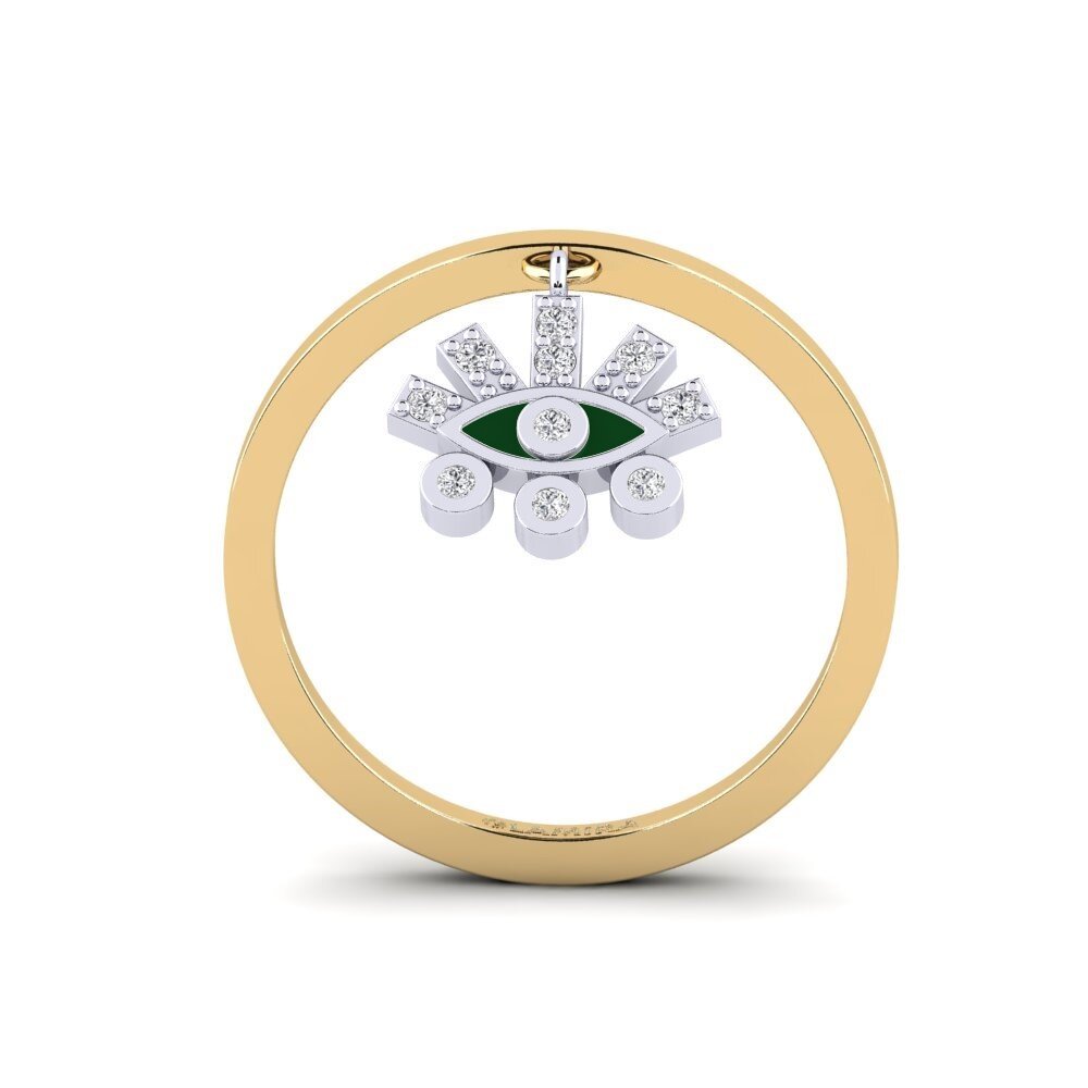750 Gelb & Weißgold Ring Laodikya