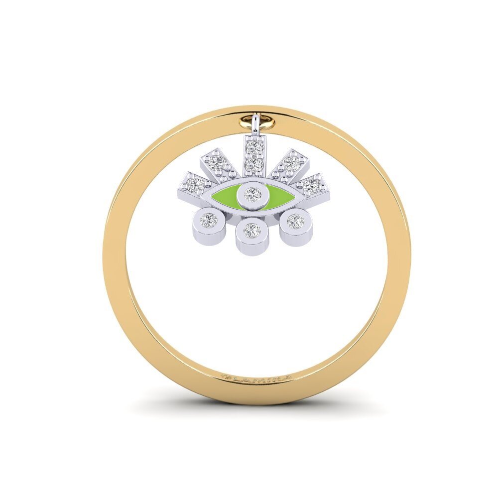 750 Gelb & Weißgold Ring Laodikya