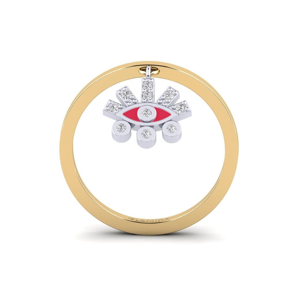 375 Gelb & Weißgold Ring Laodikya