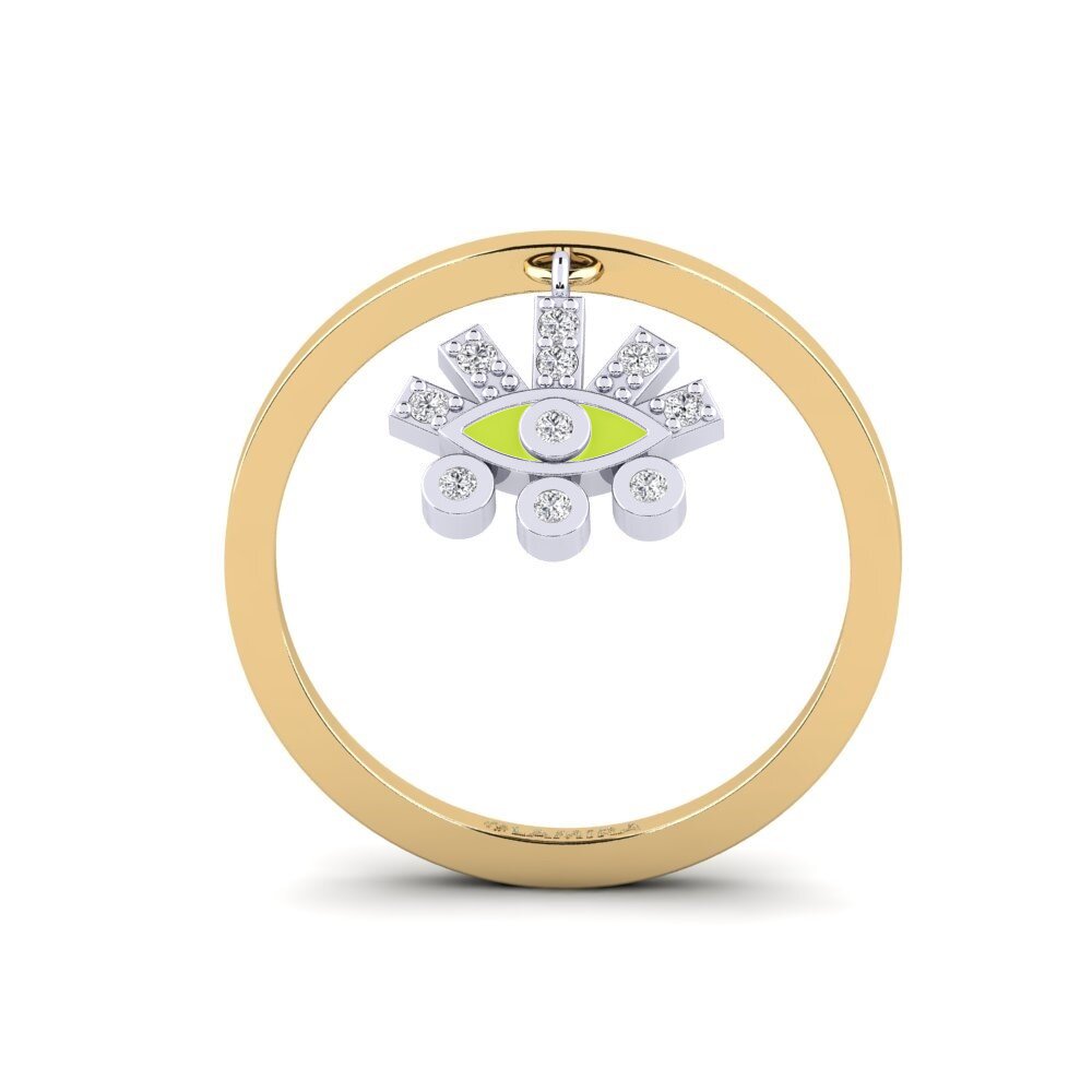 750 Gelb & Weißgold Ring Laodikya