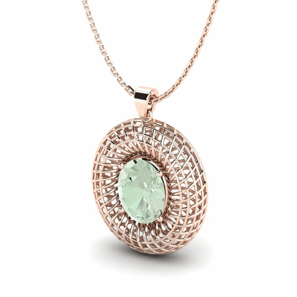 Amatista verde Colgante de Mujer Larenda