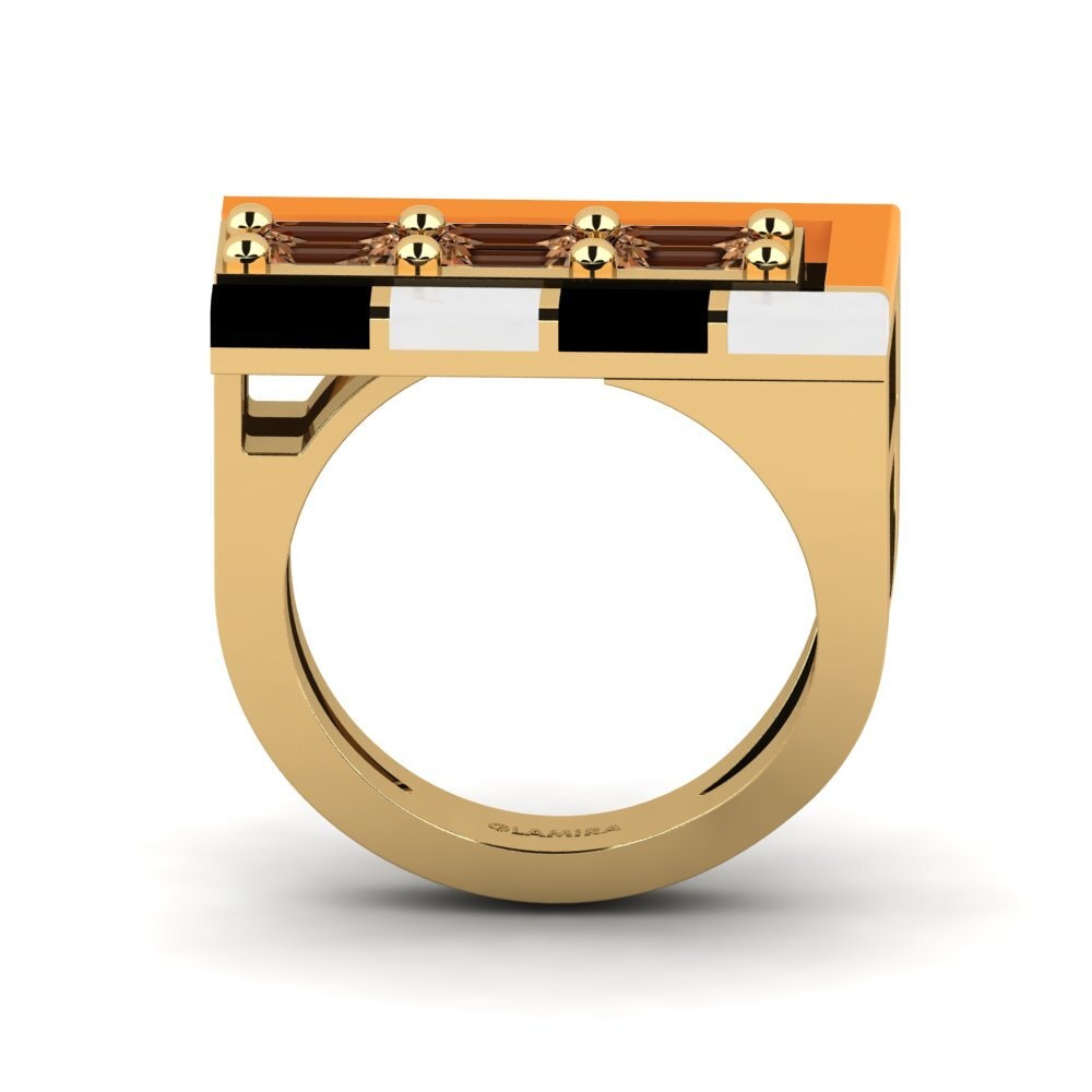 Brauner Diamant Ring Latteg