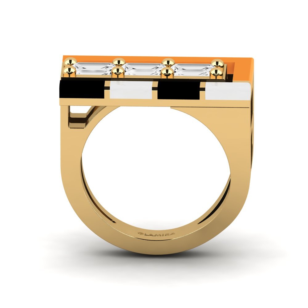 Weißer Saphir Ring Latteg