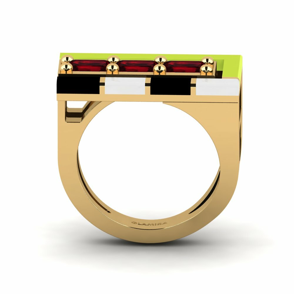 Grenat Bague Latteg