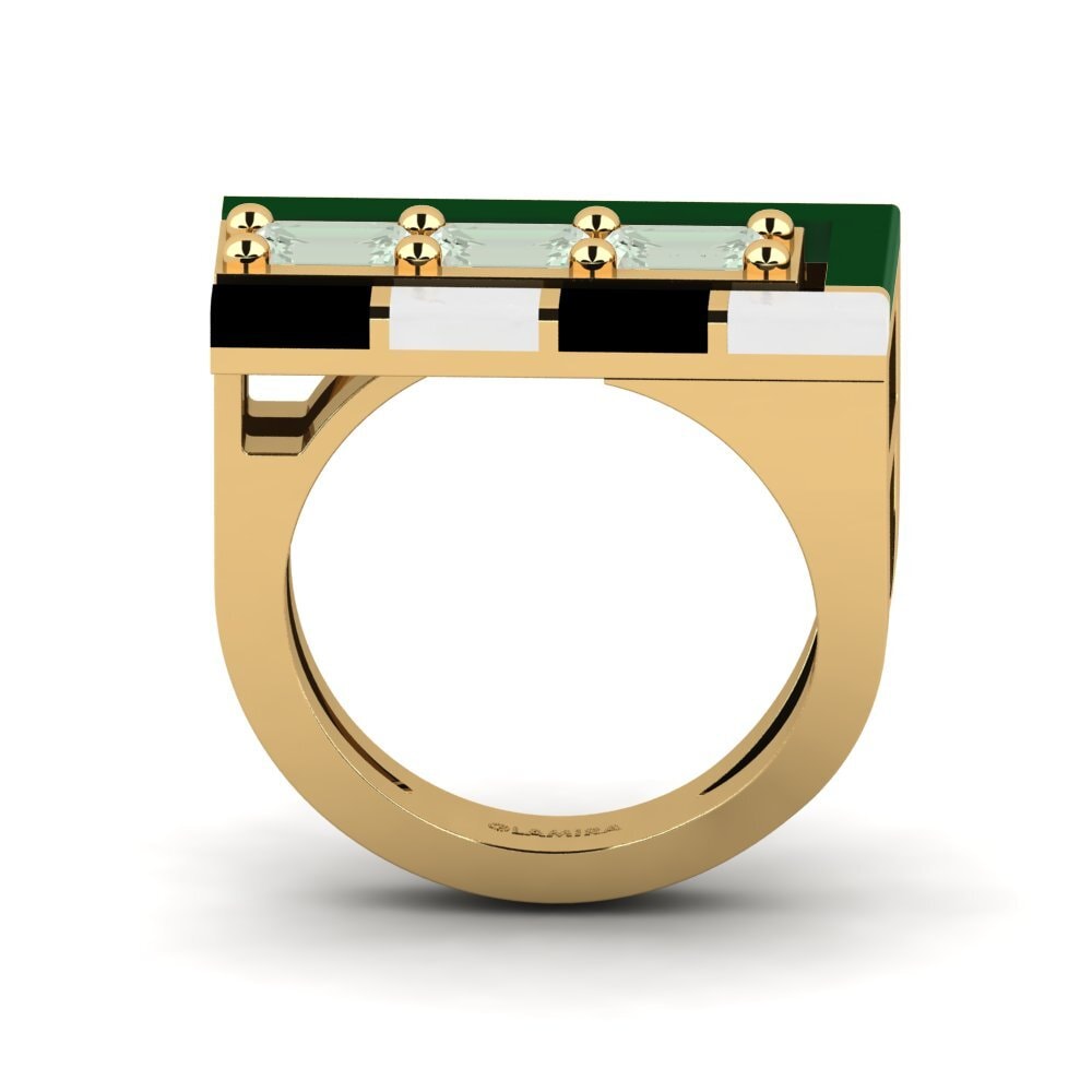 Grüner Amethyst Ring Latteg