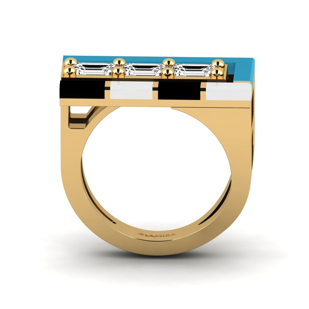 Moissanit Ring Latteg