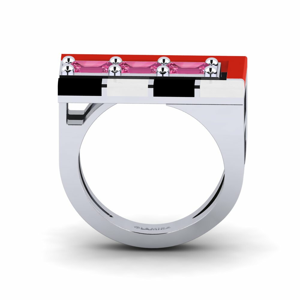 Argent Blanc Bague Latteg