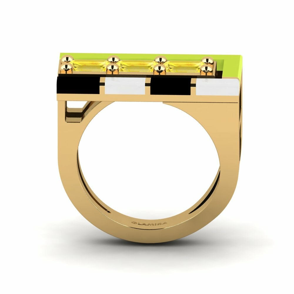 Saphir Jaune Bague Latteg