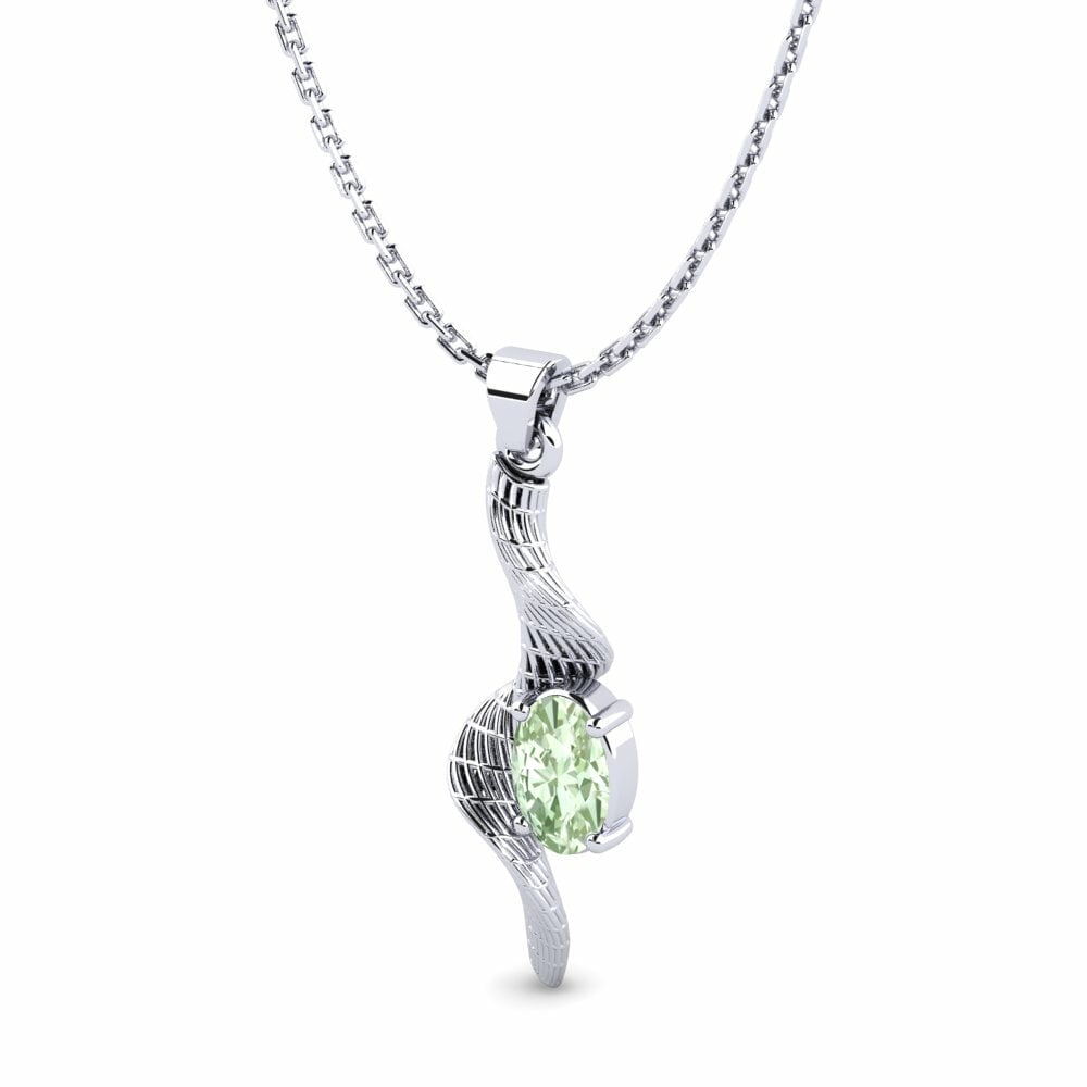 Pendentif pour femme Laurie Améthyste Verte