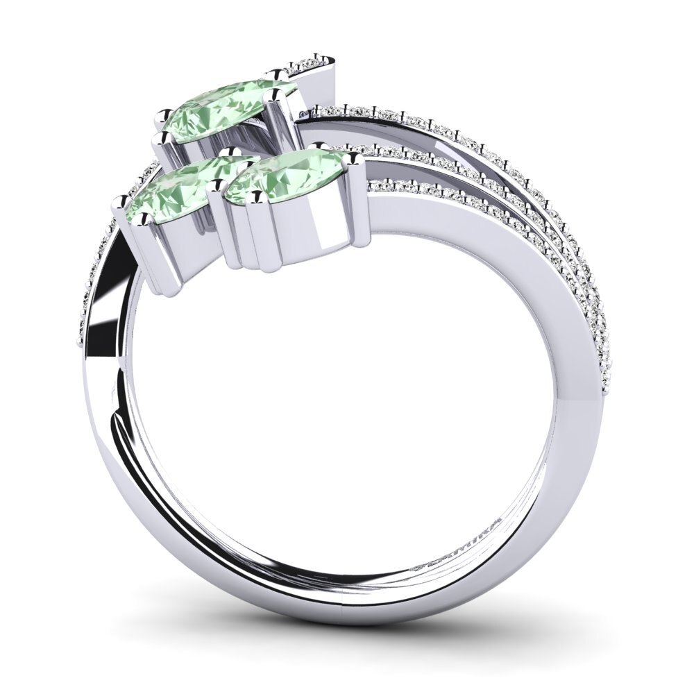 Amatista verde Anillo de compromiso Lavem