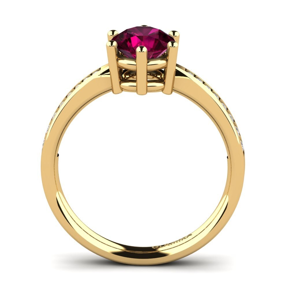 Rhodolite Garnet Engagement Ring Alita 1.0 crt