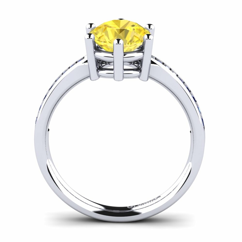 Yellow Sapphire Engagement Ring Alita 1.6 crt