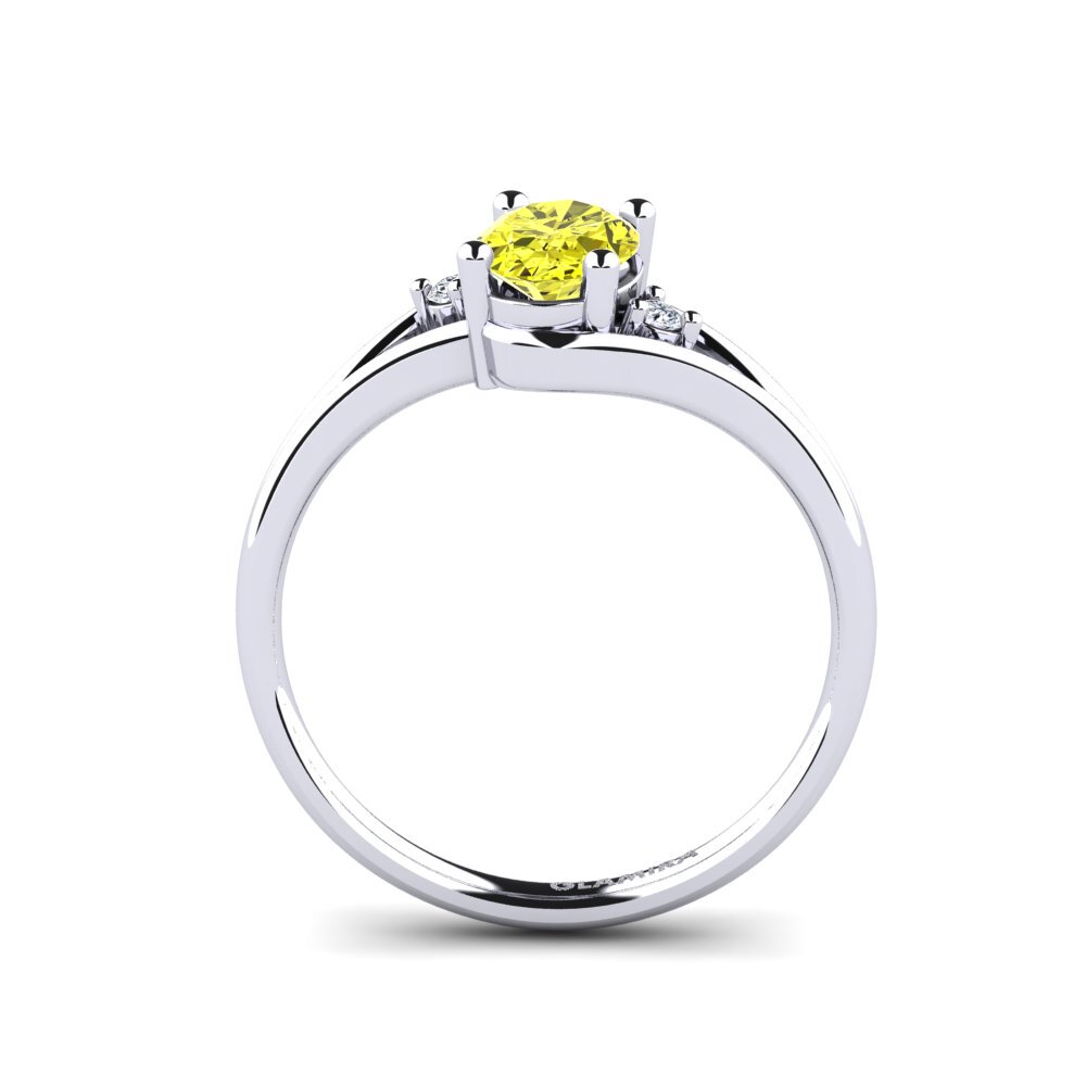 Yellow Diamond Engagement Ring Ariel