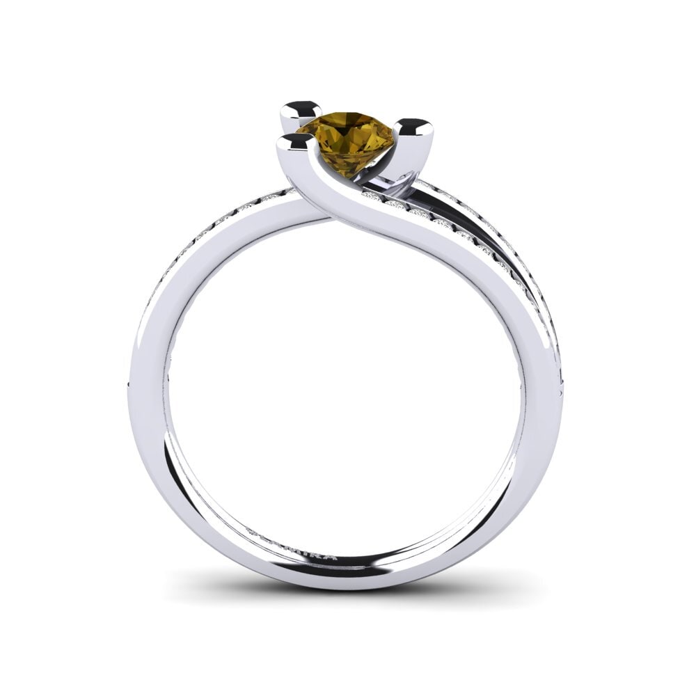 Circón Marrón Anillo de compromiso Balbina