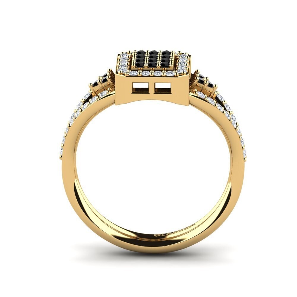 Black Diamond Engagement Ring Barletta