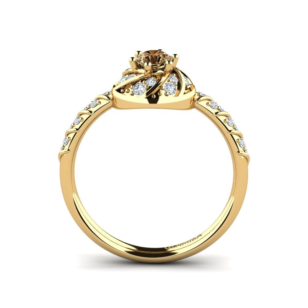 Brown Diamond Engagement Ring Blondene