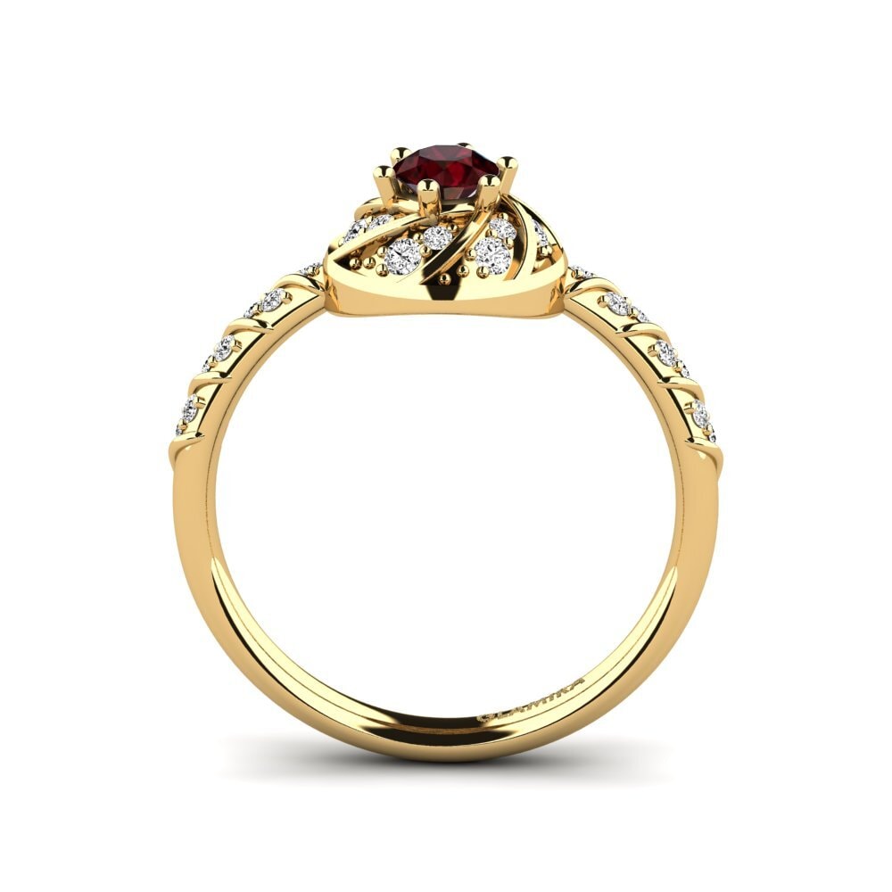 Granate Anillo de compromiso Blondene